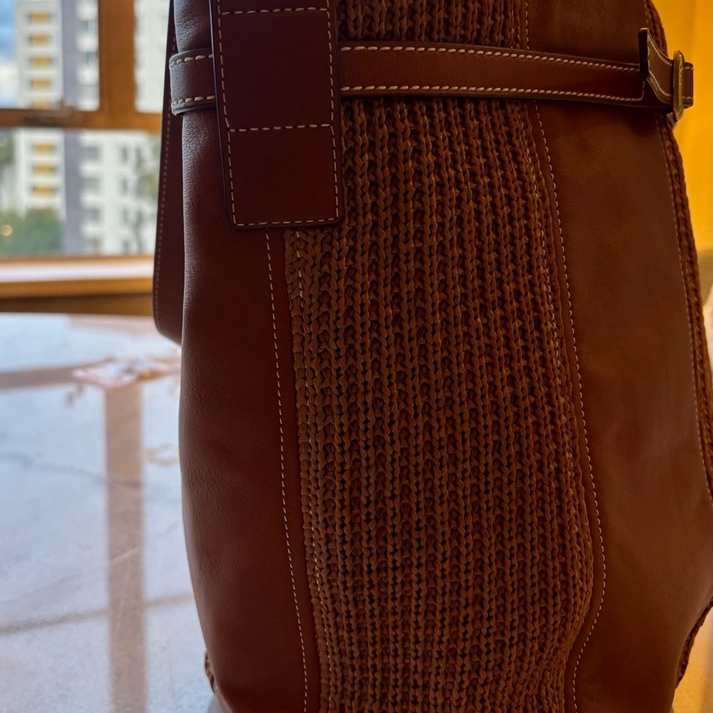 STAUD Tan and Brown Cabana Tote Bag - Picture 10 of 11